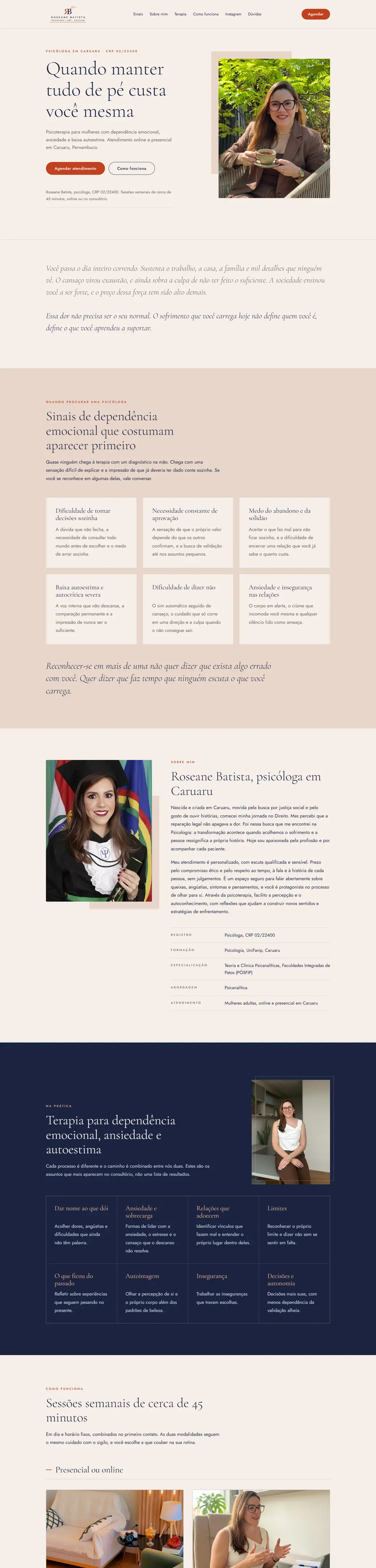Roseane Batista: desktop